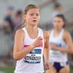 Allie Ostrander competes in a womens 3,000-meter steeplechase preliminary heat Thursday, June 6, 2019, at the NCAA Div. I Track and Field Championships in Austin, Texas. (Photo provided by Boise State Athletics)