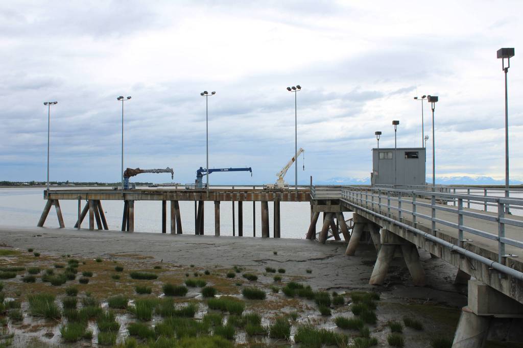 The Kenai Public Dock is seen on Friday, June 18, 2021 in Kenai, Alaska. (Ashlyn OHara/Peninsula Clarion)