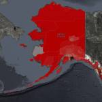 Screenshot 
A recently released map by the National Telecommunications and Information Administration shows the vast areas of low data speeds and access by broadband users across Alaska and the rest of the U.S.
