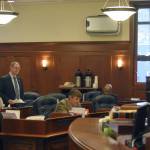 Sen. Jesse Kiehl, D-Juneau, spoke on the first day of the years second special session of the Alaska State Legislature on Wednesday, June 23, 2021. Kiehl said he was not happy to be there. Gov. Mike Dunleavy brought lawmakers back to Juneau to fix what he called a defective budget but legal questions remain unresolved. (Peter Segall / Juneau Empire)