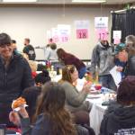 Project Homeless Connect organizers provide services on Jan. 23, 2019, in Soldotna, Alaska, during the annual outreach event. (Photo by Brian Mazurek/Clarion file)