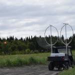 A four-wheeler carries dipnets at Kasilof River State Recreational Site in Kasilof, Alaska, on Friday, June 25, 2021. The Kasilof River dipnet opening yields anglers from all over the state. (Camille Botello / Peninsula Clarion)