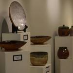 Pottery is on display on Wednesday, June 30, 2021, at the Kenai Art Center, which is reopening for the first time since before the pandemic on Thursday, in Kenai, Alaska. (Camille Botello / Peninsula Clarion)