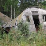2007 photo by Clark Fair 
Sometimes called Murder House in the years after the killing, this dilapidated Quonset hut was the scene of the crime.