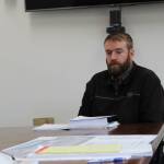 Kyle Kornelis speaks at a public meeting about the Runway 7-25 Rehabilitation Project on Tuesday, May 4, 2021 in Soldotna, Alaska. (Ashlyn OHara/Peninsula Clarion)