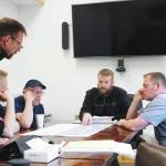 Kyle Kornelis speaks at a public meeting about the Runway 7-25 Rehabilitation Project on Tuesday, May 4, 2021 in Soldotna, Alaska. (Ashlyn OHara/Peninsula Clarion)