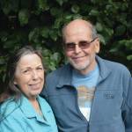 Joan Brown Dodd, left, and Doug Dodd pose for a photo at the Homer News on Tuesday, Aug. 7, 2018, in Homer, Alaska. (Photo by Michael Armstrong/Homer News)