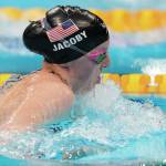 AP Photo / Petr David Josek
Lydia Jacoby passed the world record holder and Olympic record holder in final 50 meters to win the 100 breaststroke.