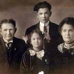 This circa 1913 Alcorn family portrait shows Dr. R. J. Alcorn, his son Argie, his daughter Wilma, and his wife, Dr. Cora E. Alcorn. (Photo from Ancestry.com)