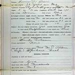 Document from Ancestry.com 
This is part of the paperwork filled out when Dr. Alcorn was processed into the Idaho State Penitentiary on Jan. 19, 1900.