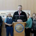 Gov. Mike Dunleavy outlines new measures the state will undertake to tackle sexual assault during a press conference streamed live from the Alaska Department of Public Safety Crime Lab in Anchorage on Tuesday, Aug. 10, 2021. (Screenshot)