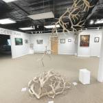 The Reindeer Man exhibit featuring work by Kenai Art Center Executive Director Alex Rydlinski can be seen on Wednesday, Sept. 1, 2021, in Kenai, Alaska. (Photo courtesy Alex Rydlinski)