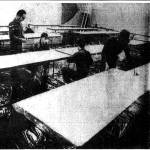 National Guardsmen set up the armory, now the Juneau Arts and Culture Center, as a morgue to process the dead from an Alaska Airlines Boeing 727 that flew into a mountain near Juneau in 1971, killing all 111 aboard. (Associated Press)