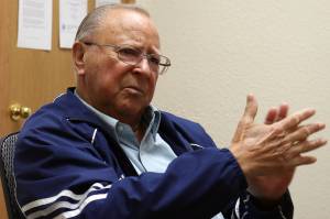 Ben Hohenstatt / Juneau Empire
Charlie Smith, a National Guard first lieutenant at the time of the 1971 airline crash of Alaska Airlines Flight 1866, talks about the recovery efforts on Aug. 9  50 years later.