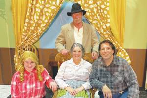 Members of the cast of Kenai Perfomers The Beverly Hillbillies, the Musical pose in September 2021. (Photo courtesy Terri Burdick)