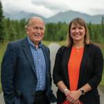Bill Walker, left, candidate for governor, and Heidi Drygas, right, candidate for lieutenant governor. (Photo provided, Bill Walker and Heidi Drygas)