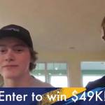 Ethan Benton and Laura Walters of Kodiak win the vaccine lottery for the Alaska Chamber's week one vaccine lottery giveaway "Give AK a Shot."