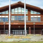 Homer High School is seen in this undated photo. Homer and Seward area schools are no longer operating with universal indoor masking for staff and students as of Friday. (Homer News file photo)