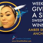 Amber Shanagin won $49,000 cash in the Give AK a shot week four sweepstakes on Thursday, Oct. 7, 2021. (Photo provided)