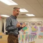 Alaska Redistricting Board Director Peter Torkelson speaks at a redistricting open house on Thursday, Oct. 14, 2021 in Soldotna, Alaska. (Ashlyn OHara/Peninsula Clarion)
Alaska Redistricting Board Director Peter Torkelson speaks at a redistricting open house on Thursday, Oct. 14, 2021 in Soldotna, Alaska. (Ashlyn OHara/Peninsula Clarion)