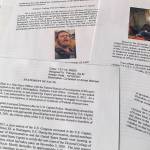 The Statement of Facts to support the complaint and arrest warrant for Christian Manley is photographed on Tuesday, Oct. 19, 2021. Court documents filed in federal court say that Manley, the Alabama man accused of using pepper spray and throwing a metal rod at law enforcement protecting the U.S. Capitol during the Jan. 6 insurrection, has been arrested in Alaska. (AP Photo/Jon Elswick)