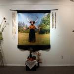 Carly Garays Earth is one of the works in her The Art of Ancestor Veneration, on display through Oct. 30, 2021, at the Homer Council on the Arts in Homer, Alaska. (Photo by Michael Armstrong/Homer News)