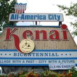 The welcome sign for the City of Kenai, as seen in this city Facebook page photo.