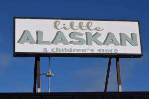 The Little Alaskan childrens store is seen in Kenai on Sunday, Oct. 24, 2021. Located where Bargain Basement used to be in Kenai, the shop opened this weekend. (Camille Botello/Peninsula Clarion)