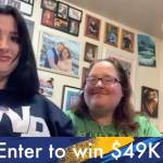 Lillian Croskrey of North Pole, left, won the youth $49,000 scholarship for week seven of the COVID-19 vaccine incentive program Give AK Shot. Her aunt Christina, right, is still recovering from COVID. (Photo provided)