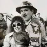 Leroy Keene returns home from Desert Storm in 1990 and is welcomed by his wife and daughter. (Photo provided by Leroy Keene)
