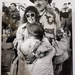 Leroy Keene returns home from Desert Storm in 1990 and is welcomed by his wife and daughter. (Photo provided by Leroy Keene)