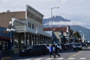 Downtown Seward, Alaska is seen on Saturday, July 24, 2021. (Camille Botello / Peninsula Clarion)