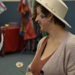 Hayden Barott sells felt art at the Nikiski Community Recreation Center on Saturday, Dec. 11, 2021, in Nikiski, Alaska. (Camille Botello)