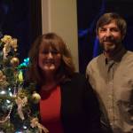 Robin and Jim Allemann, seen here in their Nikiski home on Sunday, Dec. 19, 2021, put on a Christmas light show in their front yard every year. (Camille Botello/Peninsula Clarion)