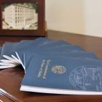 Copies of the Alaska State Constitution were available outside the Lt. Governor’s office on Monday, Dec. 13, 2021. (Peter Segall / Juneau Empire)