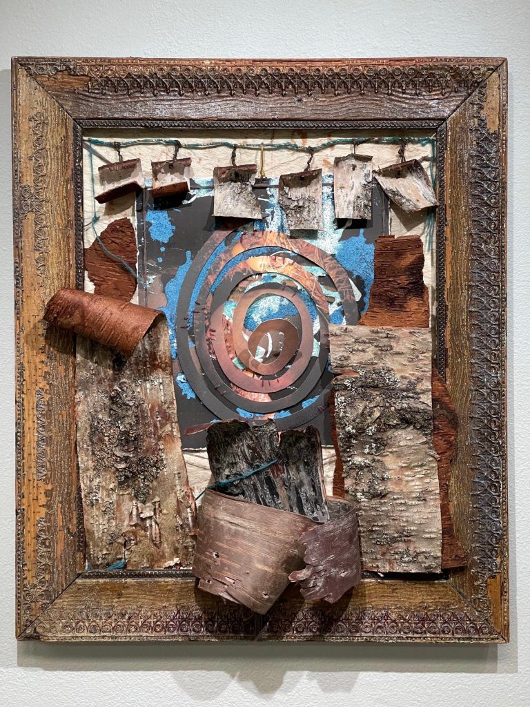 Zirrus VanDeveres pieces are displayed at the Kenai Art Center on Jan. 4, 2022. (Courtesy Alex Rydlinski)