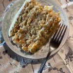 Almond flour adds a nuttiness to this carrot cake topped with cream cheese frosting. (Photo by Tressa Dale/Peninsula Clarion)