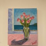 Hope is one of the paintings in Dr. Sami Alis exhibit, The Mind of a Healthcare Worker During the COVID-19 Pandemic, showing in January 2022 at the Homer Council on the Arts in Homer, Alaska. (Photo by Michael Armstrong/Homer News)