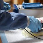 Donated blood is prepared for storage and eventual transport at the Blood Bank of Alaskas Juneau location. There is a statewide shortage of donated blood. (Ben Hohenstatt / Juneau Empire)