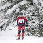 Kenais Madison McDonald skates to fourth place in the junior varsity race at the Kardinal Klassic at Kenai Golf Course on Friday, Jan. 28, 2022, in Kenai, Alaska. (Photo by Jeff Helminiak)