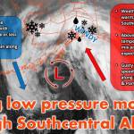 The forecast shows a wintry mix of precipitation through Feb. 16, 2022. (Photo taken from the National Weather Service)