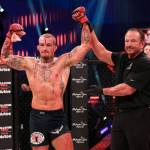 Austin Vanderford wins a fight. (Photo courtesy of Lucas Noonan/Bellator)