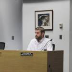 Soldotna Public Works Director Kyle Kornelis attends a meeting of the Soldotna City Council on Wednesday, Feb. 23, 2022 in Soldotna, Alaska. (Ashlyn OHara/Peninsula Clarion)