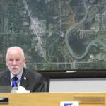 Soldotna Mayor Paul Whitney speaks during a meeting of the Soldotna City Council on Wednesday, Feb. 23, 2022 in Soldotna, Alaska. (Ashlyn OHara/Peninsula Clarion)