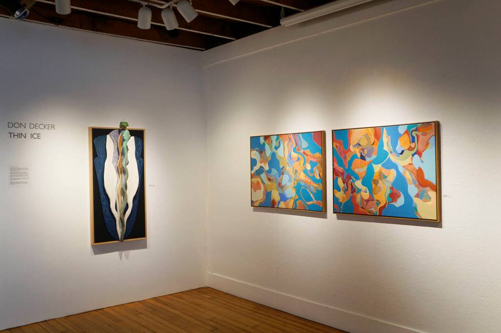 Don Deckers exhibit, Thin Ice, showing through February at Bunnell Street Arts Center in Homer, Alaska. (Photo by Michael Armstrong/Homer News)