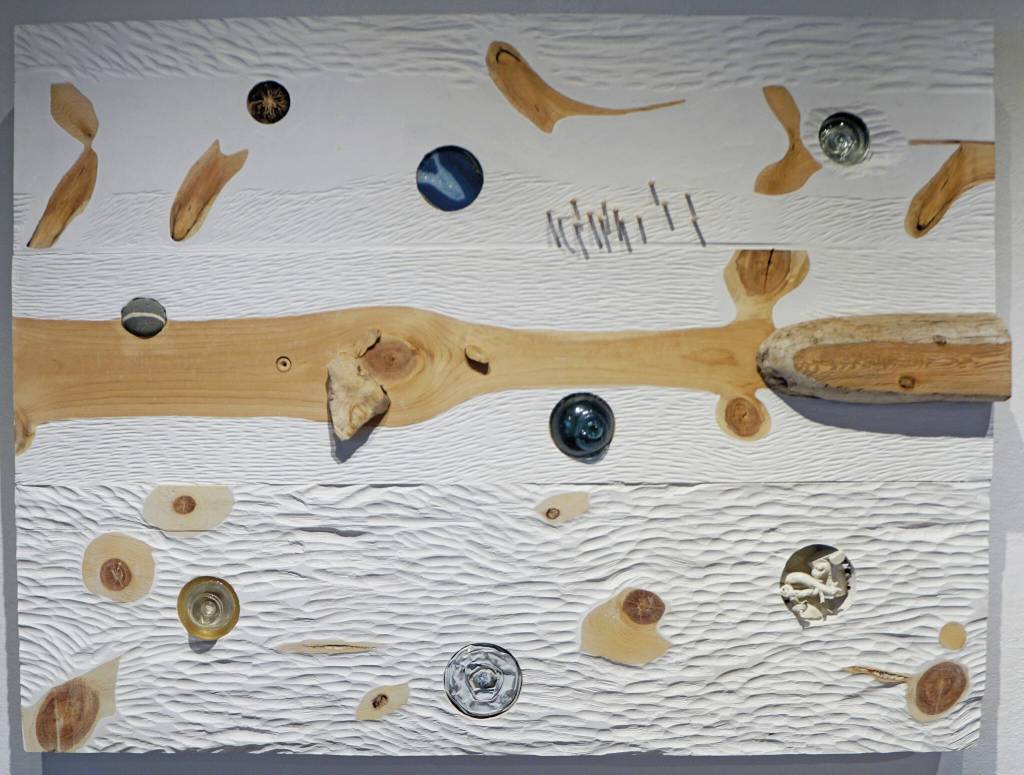 Photo by Michael Armstrong/Homer News
Don Deckers Beach Walk: Winter, one of his works in his exhibit, Thin Ice, showing through February at Bunnell Street Arts Center in Homer.