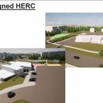 This graphic prepared by Stantec shows a proposed community center to go on the site of the Homer Education and Recreation Complex. Stantec staff presented the plans at the Homer City Council meeting on Monday, Feb. 28, 2022, at the Cowles Council Chambers, Homer City Hall, Homer, Alaska. (Screen capture/Stantec)