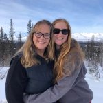 My mom Alex Botello and I take a photo on the way to Denali National Park on Saturday, Feb. 26, 2022. (Photo provided)