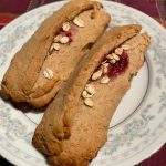 These strawberry grain bars with zero processed sugar and a few nutrient-rich ingredients provide a healthy snack. (Photo by Tressa Dale/Peninsula Clarion)