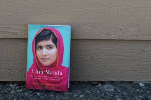 A copy of I am Malala is seen on Saturday, March 19, 2022, near Soldotna, Alaska. (Ashlyn OHara/Peninsula Clarion)